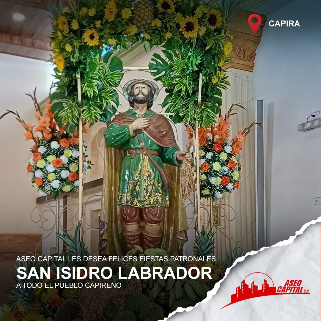 Aseo Capital se une a las festividades del santo patrono San Isidro Labrador en Capira